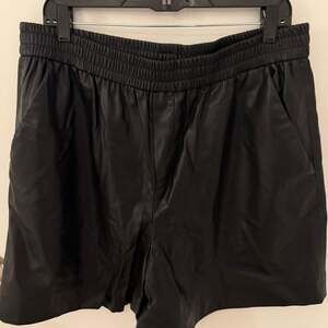 Zara Faux Leather Shorts